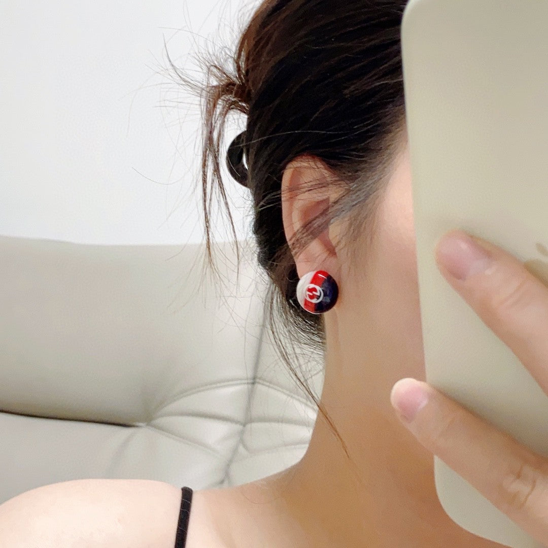 Gucci Double Color 18K Gold Earrings