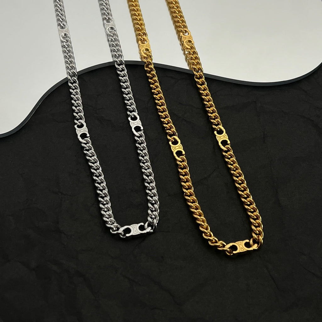 Celine Gourmette Chain 18K Gold Necklace