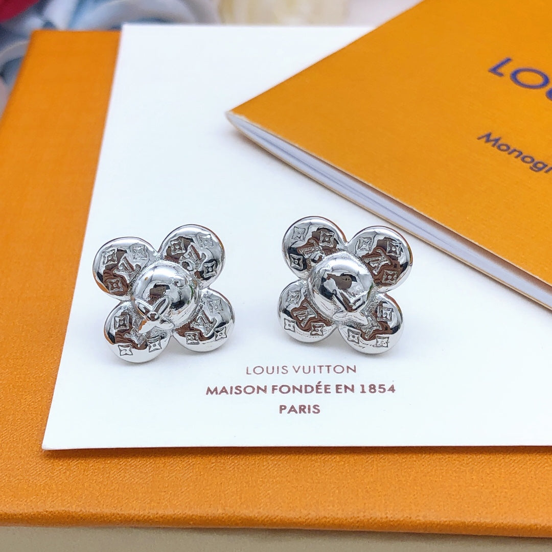 Louis Vuitton Vivienne 18K Gold Earrings