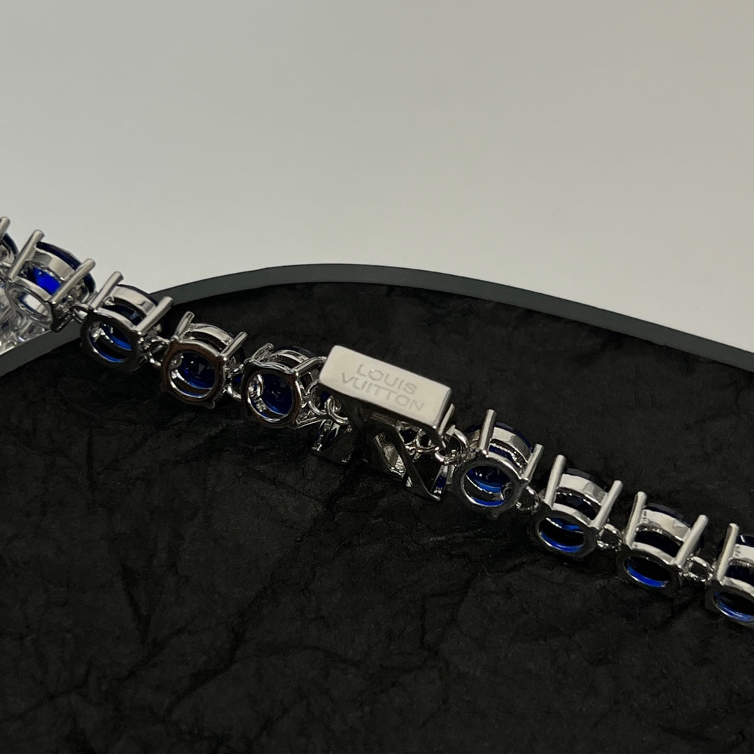 Louis Vuitton Crystal 18K Gold Bracelet