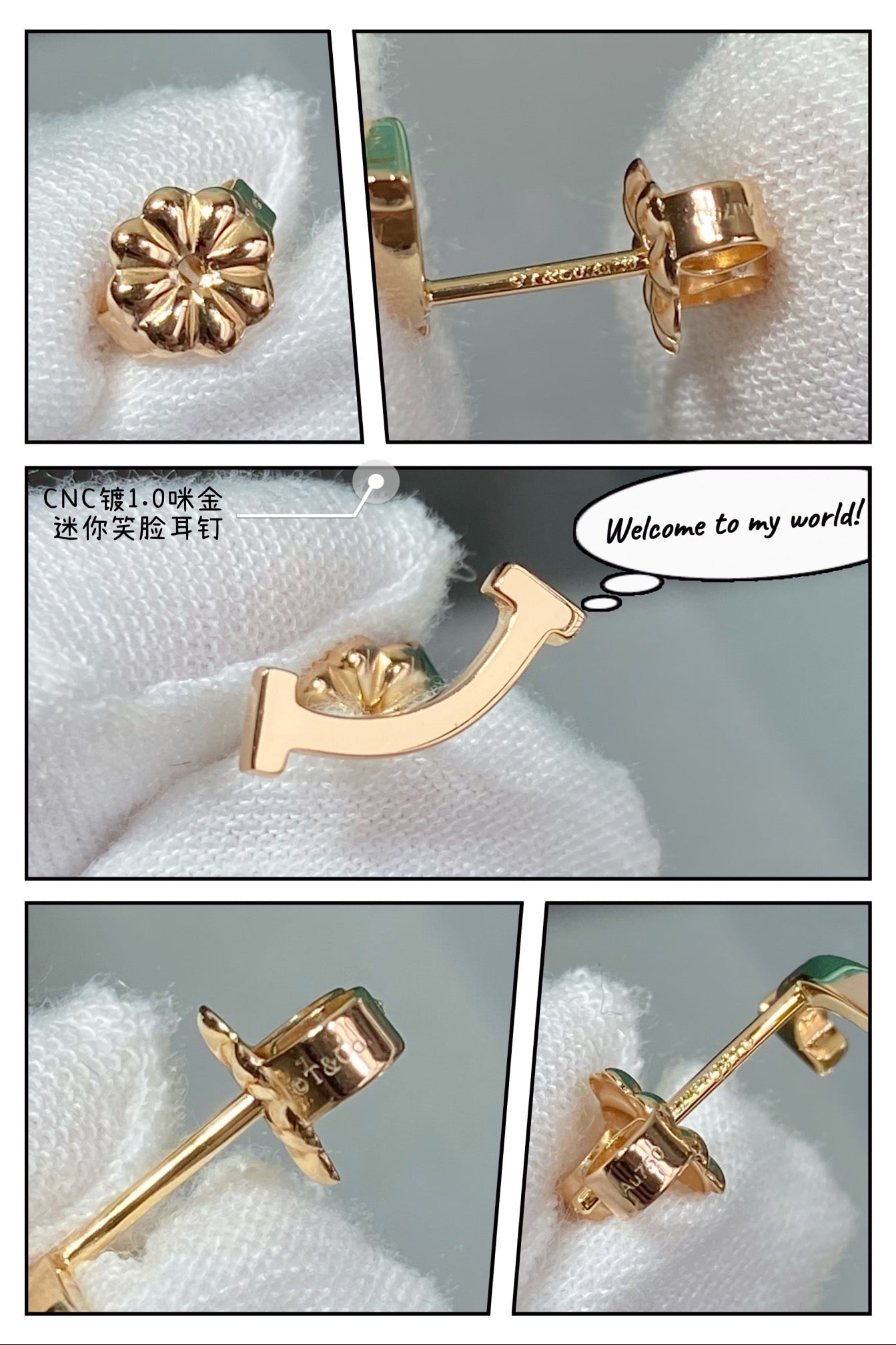 Tiffany Smile 18K Yellow Gold Earrings
