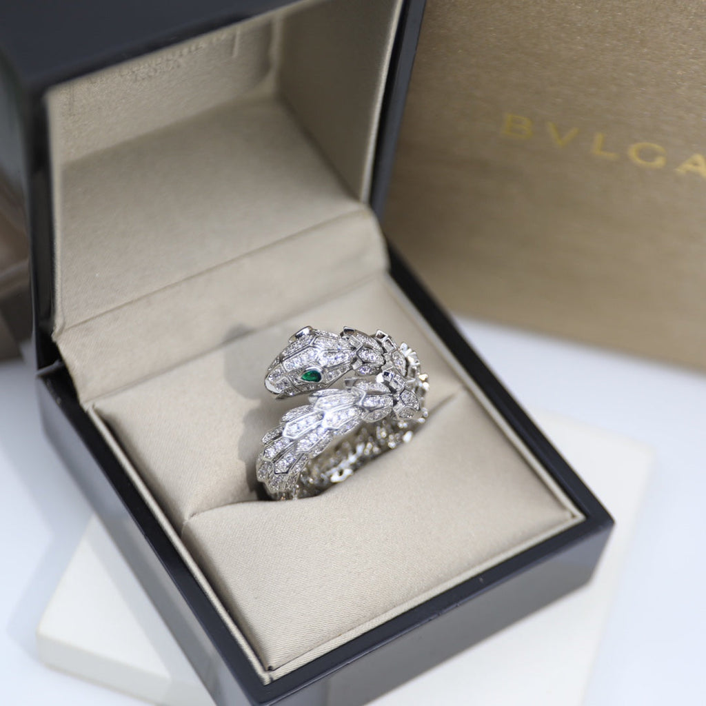 Bvlgari Serpenti Tubolari 18K Gold Ring
