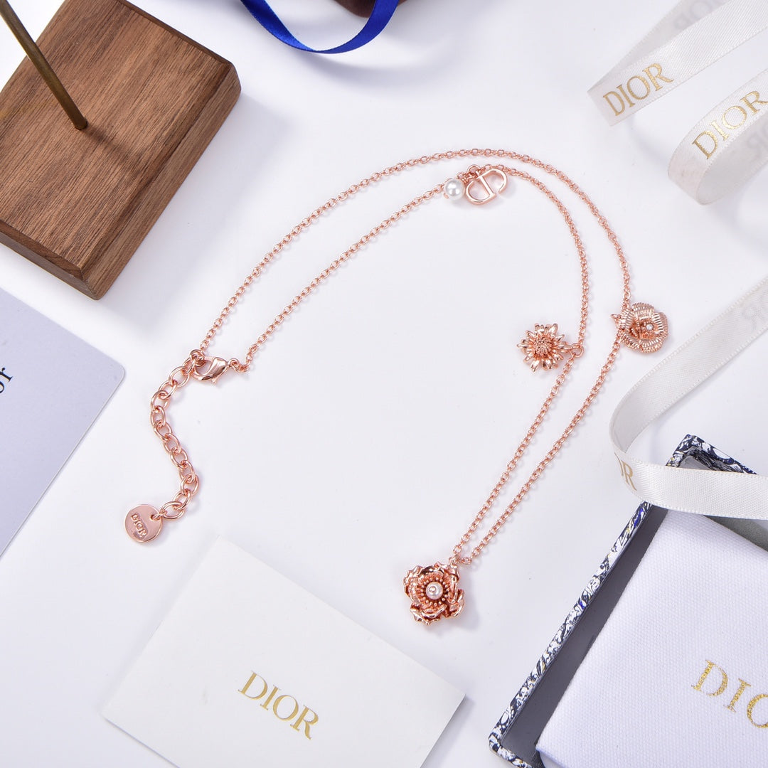 Dior D-Millefiori 18K Gold Necklace