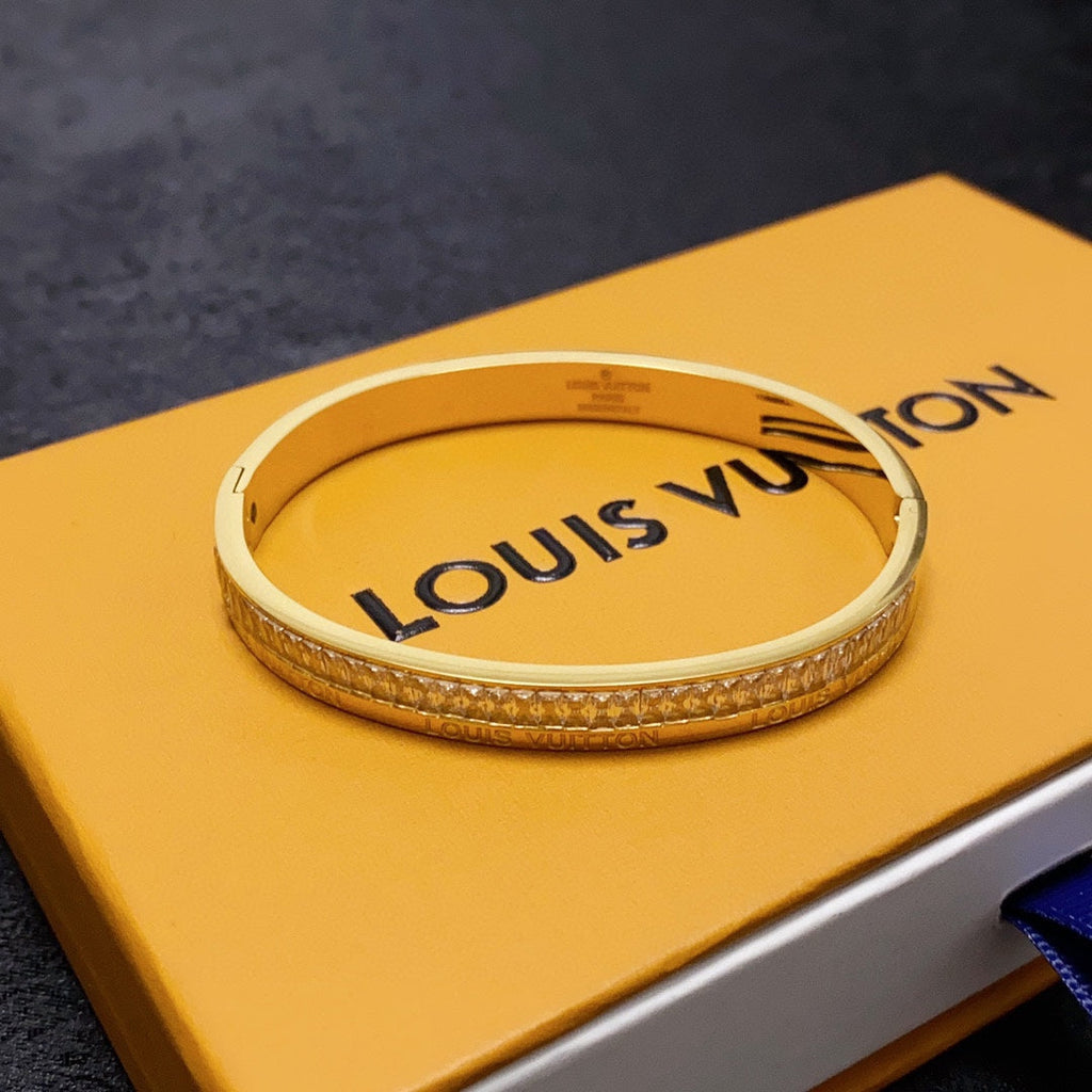 Louis Vuitton Crystals 18K Gold Bracelet