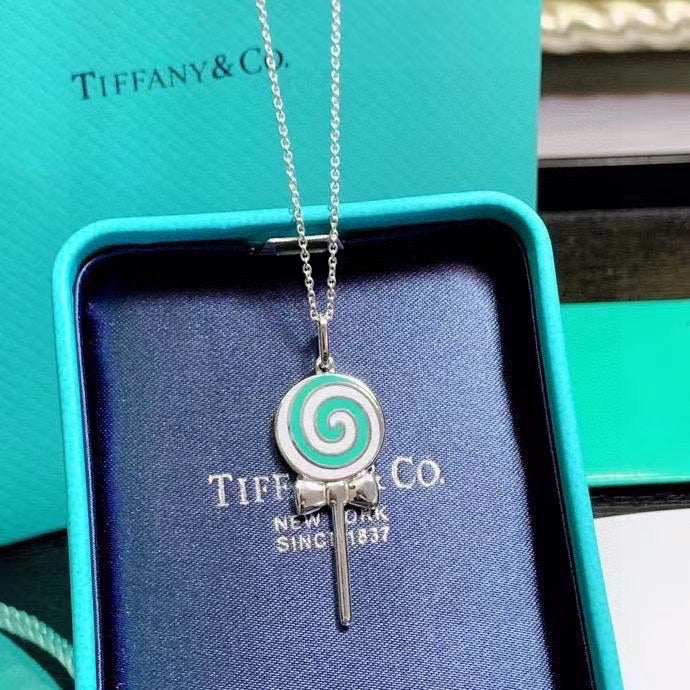 Tiffany Lollipop Charm Chain 18K Gold Necklace
