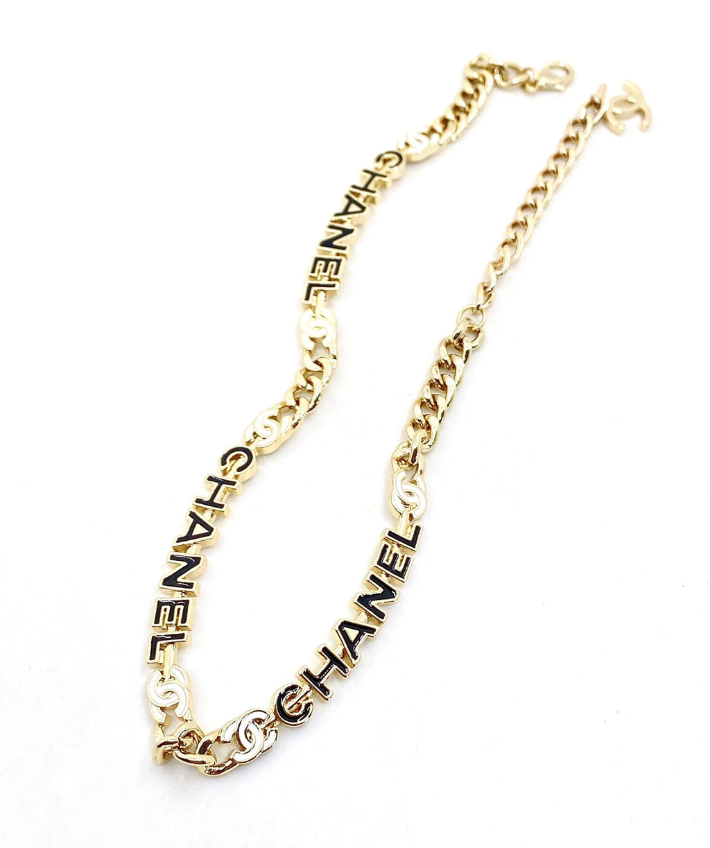 Chanel Chain Choker 18K Gold Necklace
