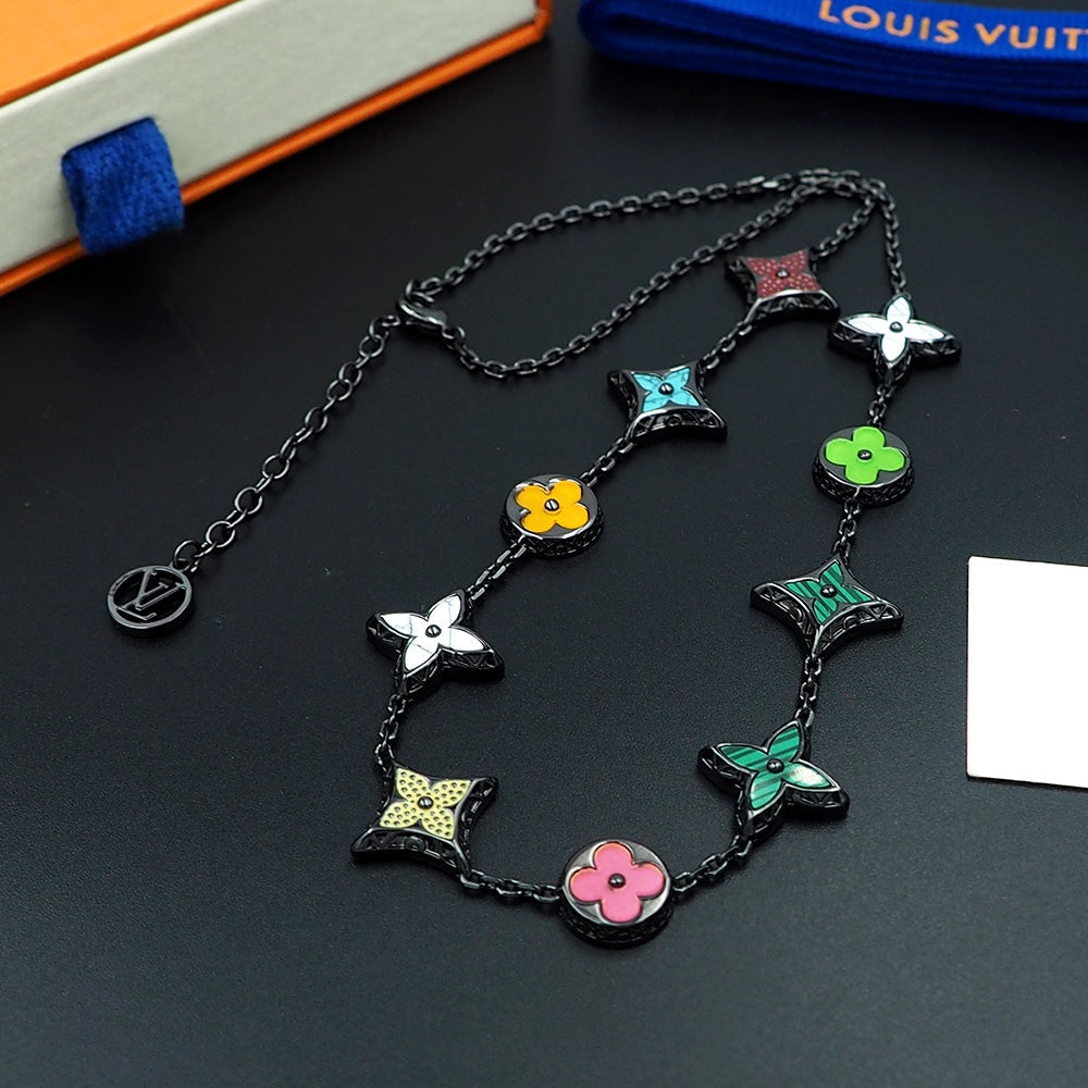Louis Vuitton MNG Big Party 18K Gold Necklace