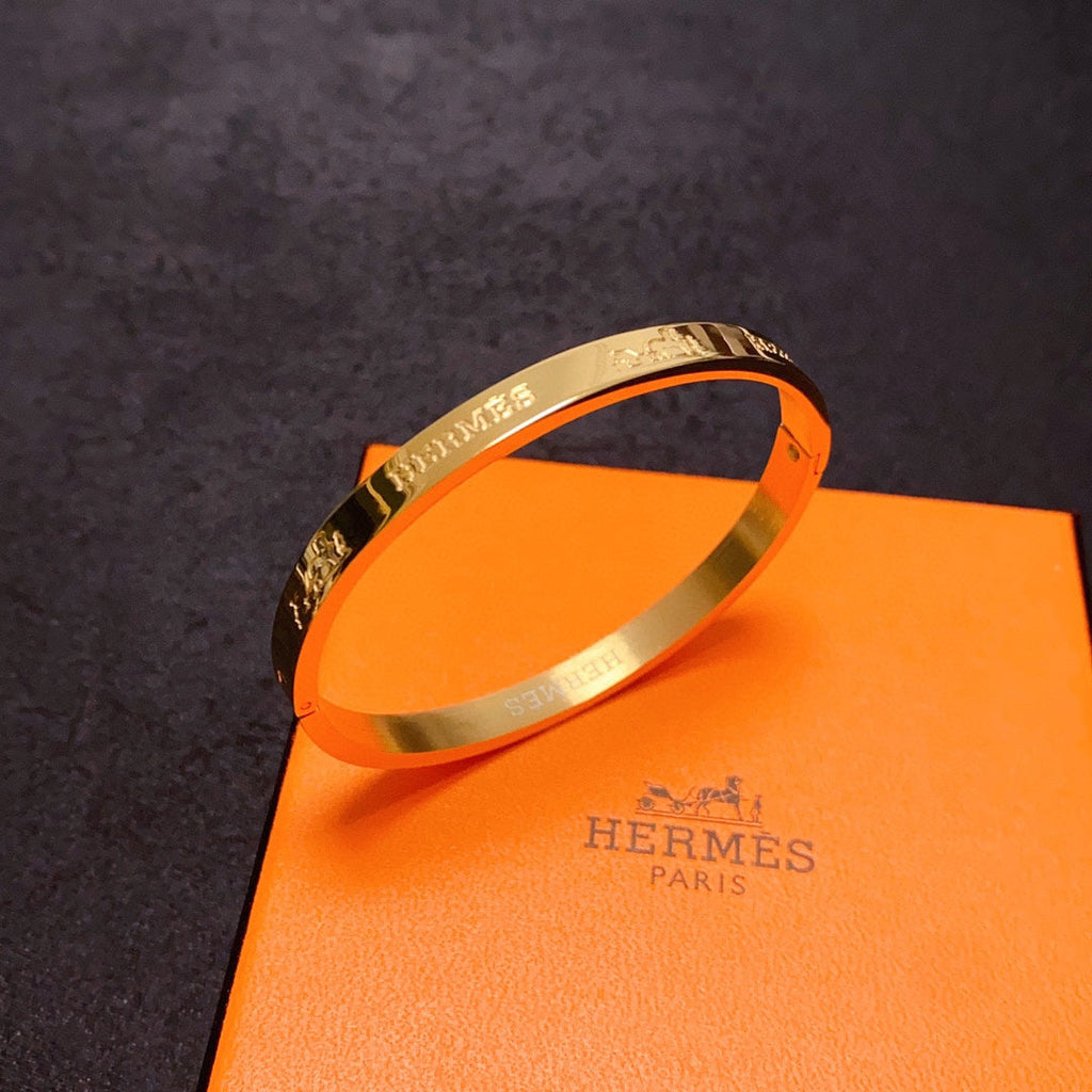Hermes 18K Gold Bracelet