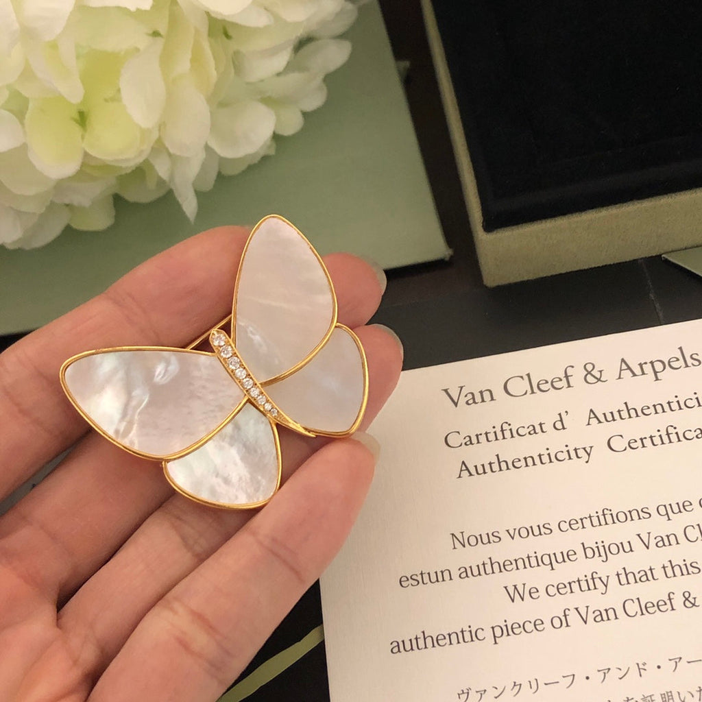 Butterfly 18K Gold Brooch