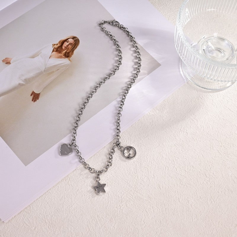 Gucci Double Star Chain 18K Gold Necklace