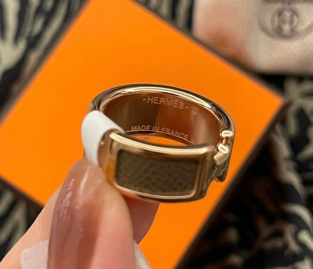 Hermes Olympe 18K Gold Ring
