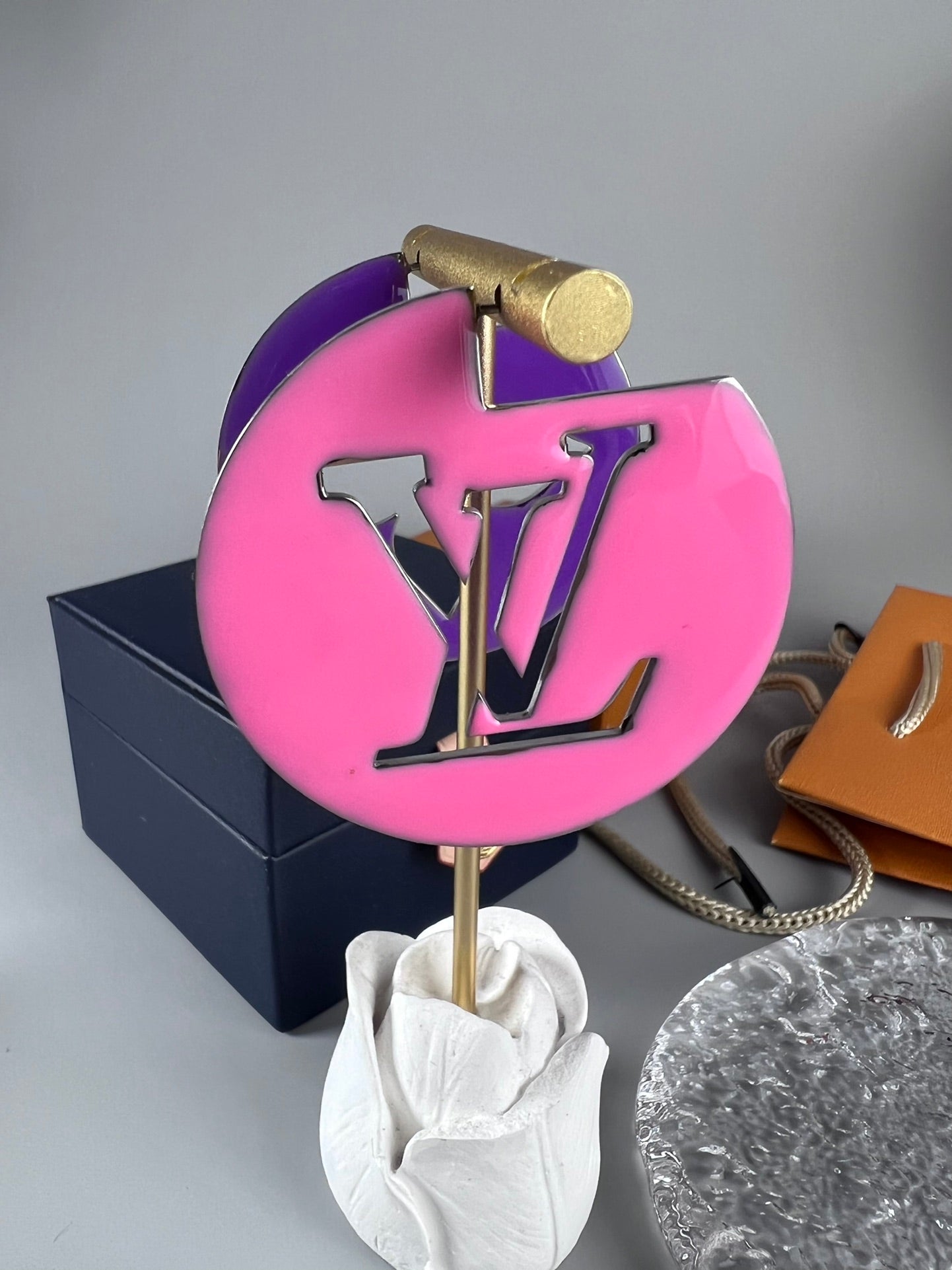 Louis Vuitton Perfect Match Pink/Purple 18K Gold Earrings