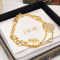 Dior Petit Heart Diamonds 18K Gold Bracelet