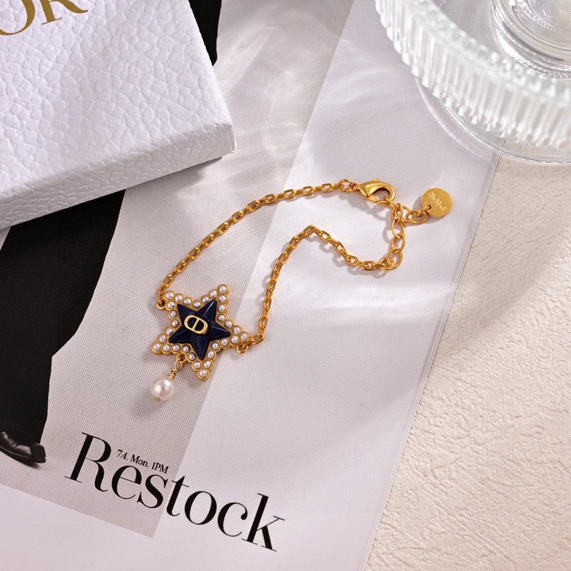 Dior Petit Lucky Baroque 18K Gold Bracelet
