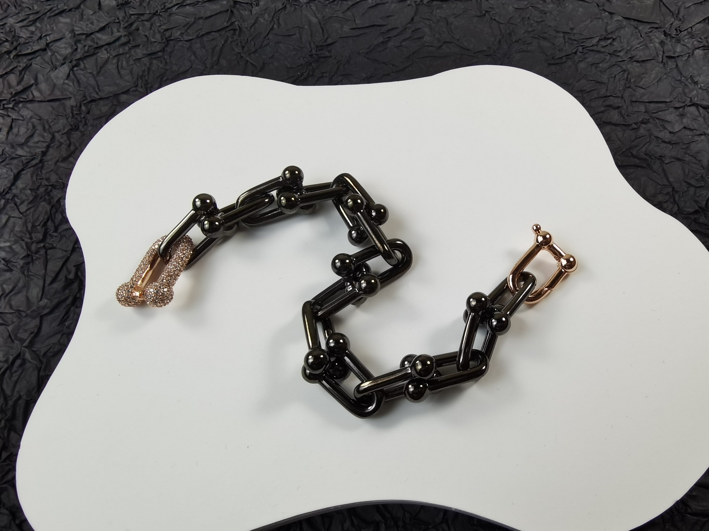 Tiffany HardWear Titanium 18K Gold Bracelet