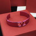 Valentino Pink Cuff 18K Gold Bracelet