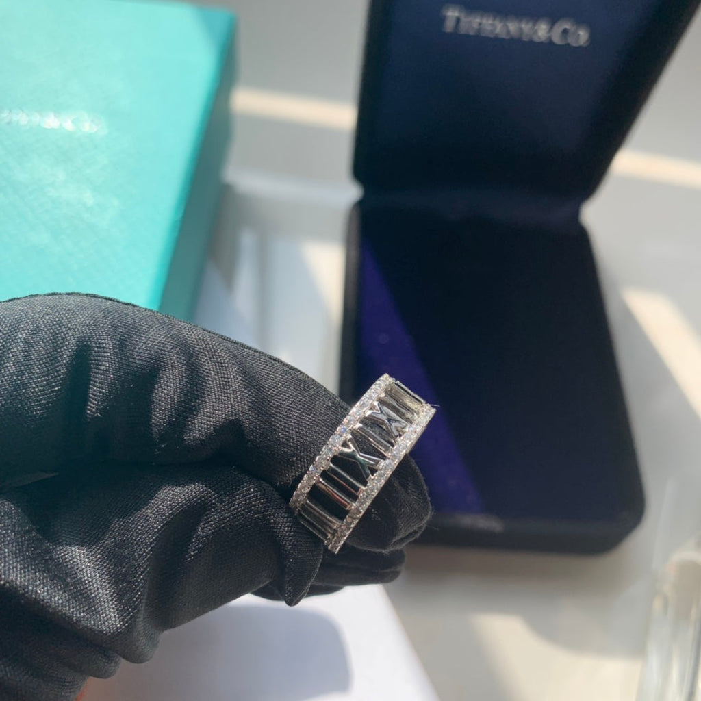 Tiffany Atlas Open Diamond 18K Gold Ring