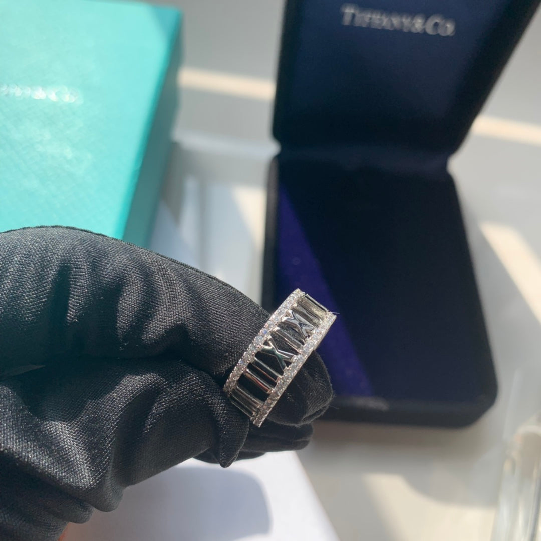Tiffany Atlas Open Diamond 18K Gold Ring
