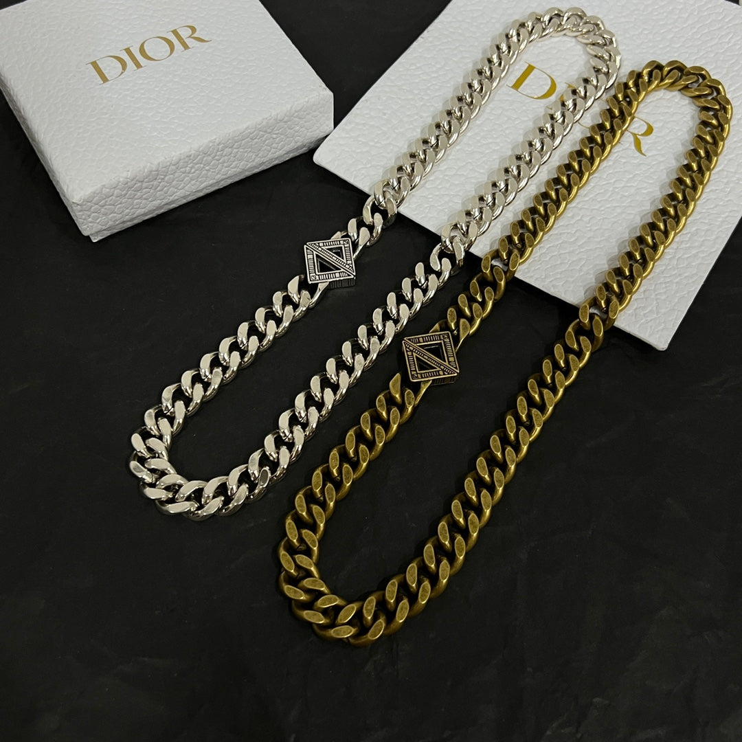 Dior Diamond Chain 18K Gold Necklace