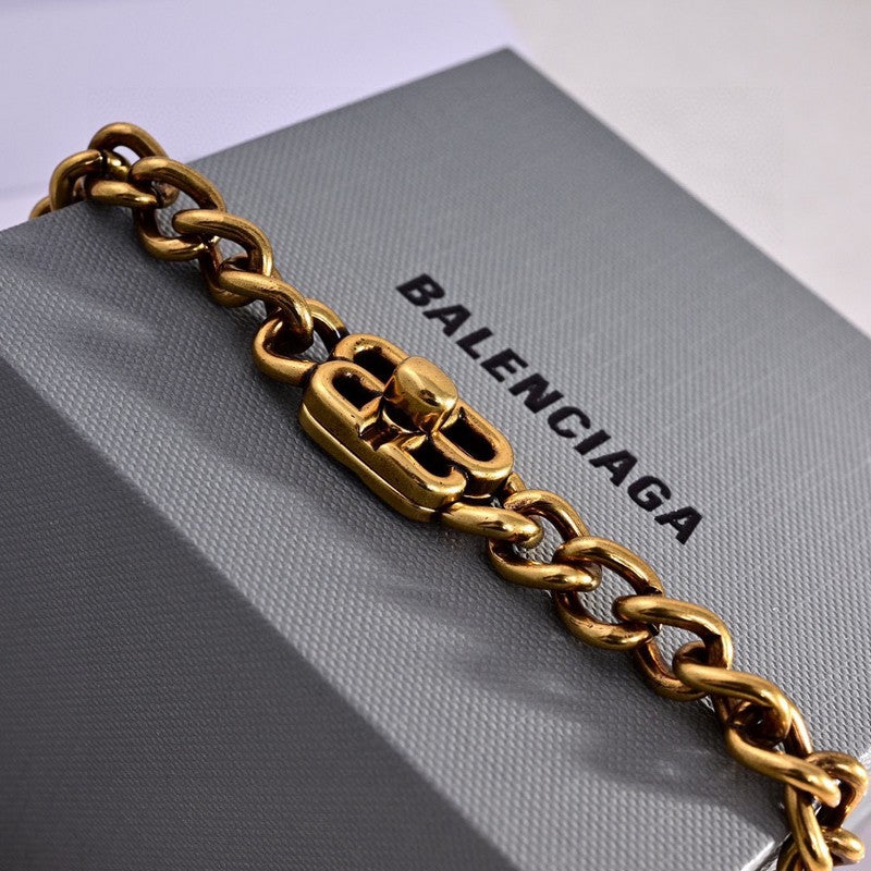 Balenciaga Monaco Chain 18K Gold Necklace
