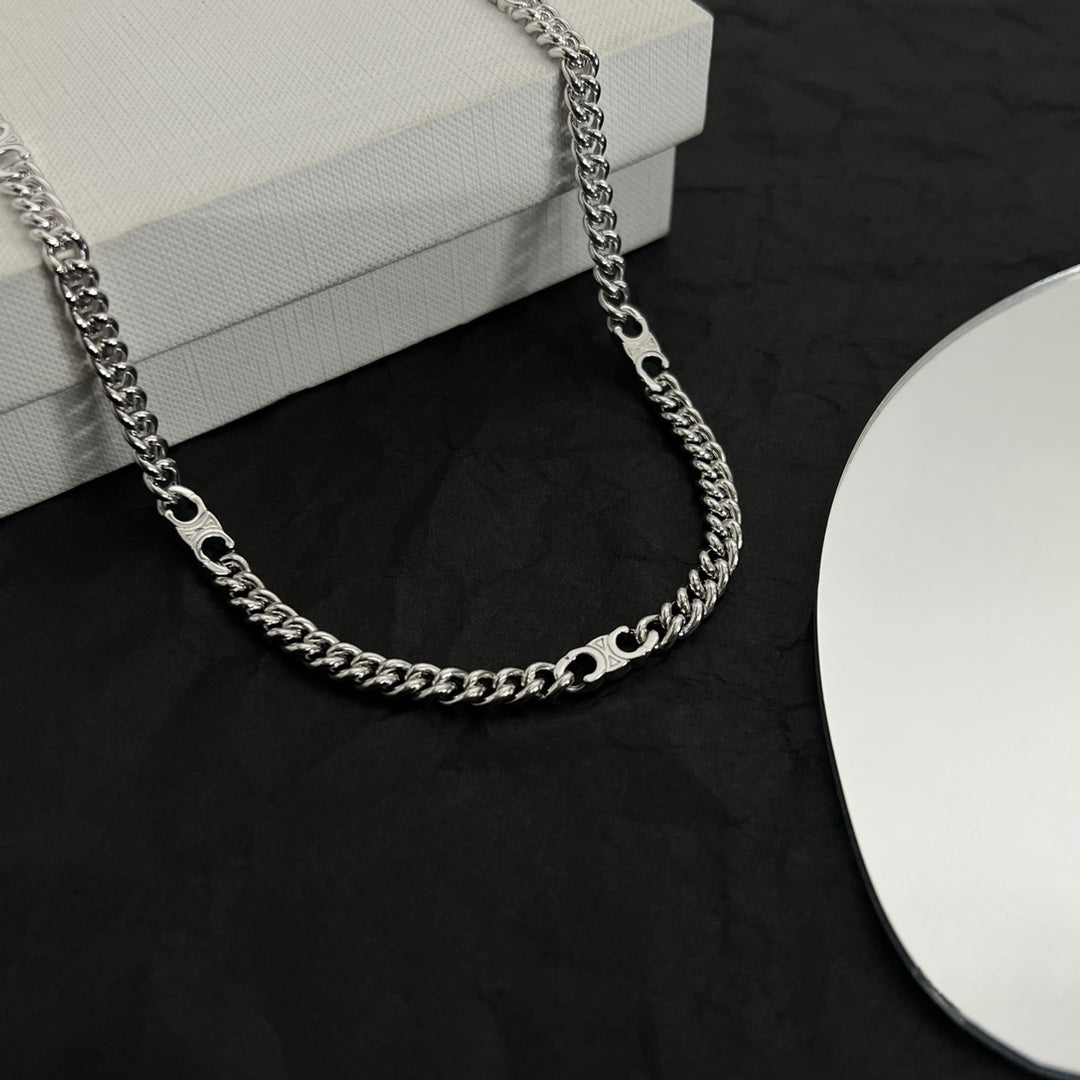 Celine Gourmette Chain 18K Gold Necklace