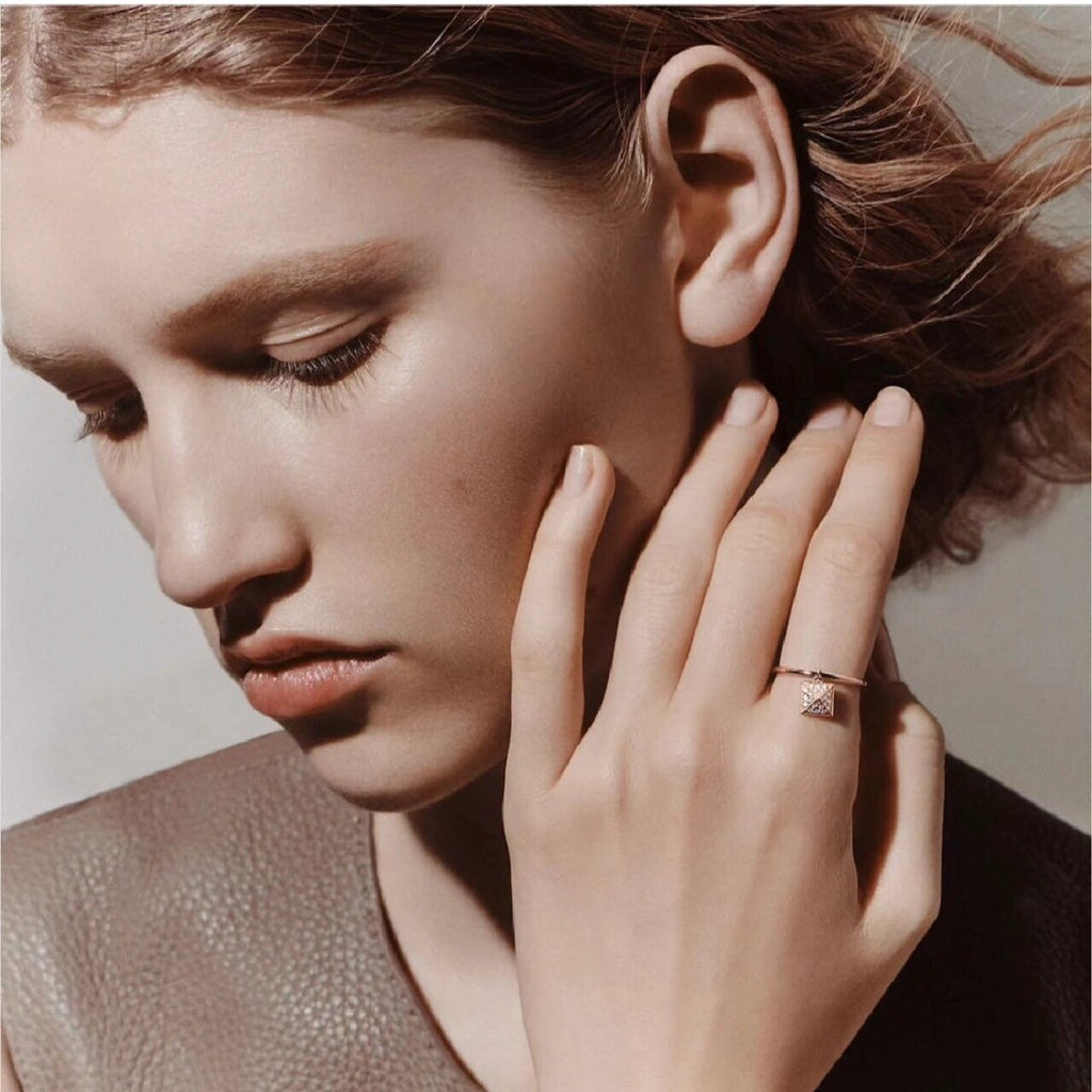 Hermes Chaine D'ancre Verso 18K Gold Ring