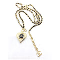 Chanel Heart Pendant 18K Gold Necklace