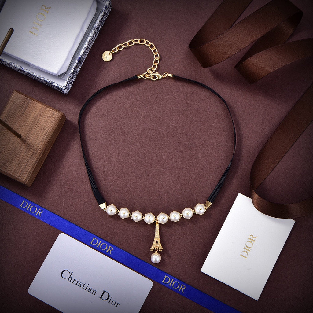 Dior Plan De Paris Choker 18K Gold Necklace