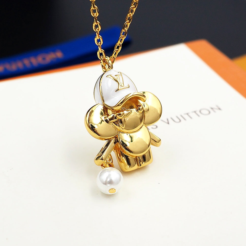 Louis Vuitton Vivienne 18K Gold Necklace