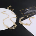 Chanel Script Chain 18K Gold Necklace