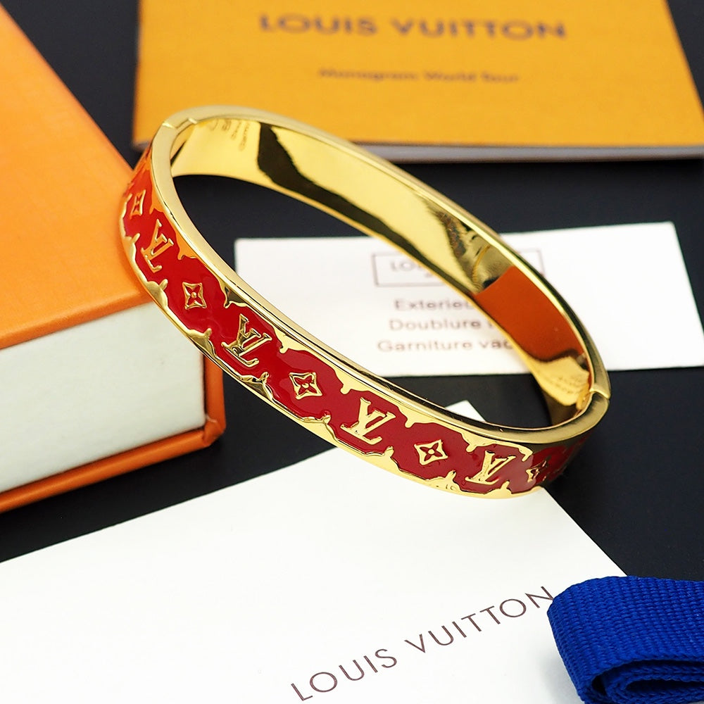 Louis Vuitton Color Monogram 18K Gold Bracelet