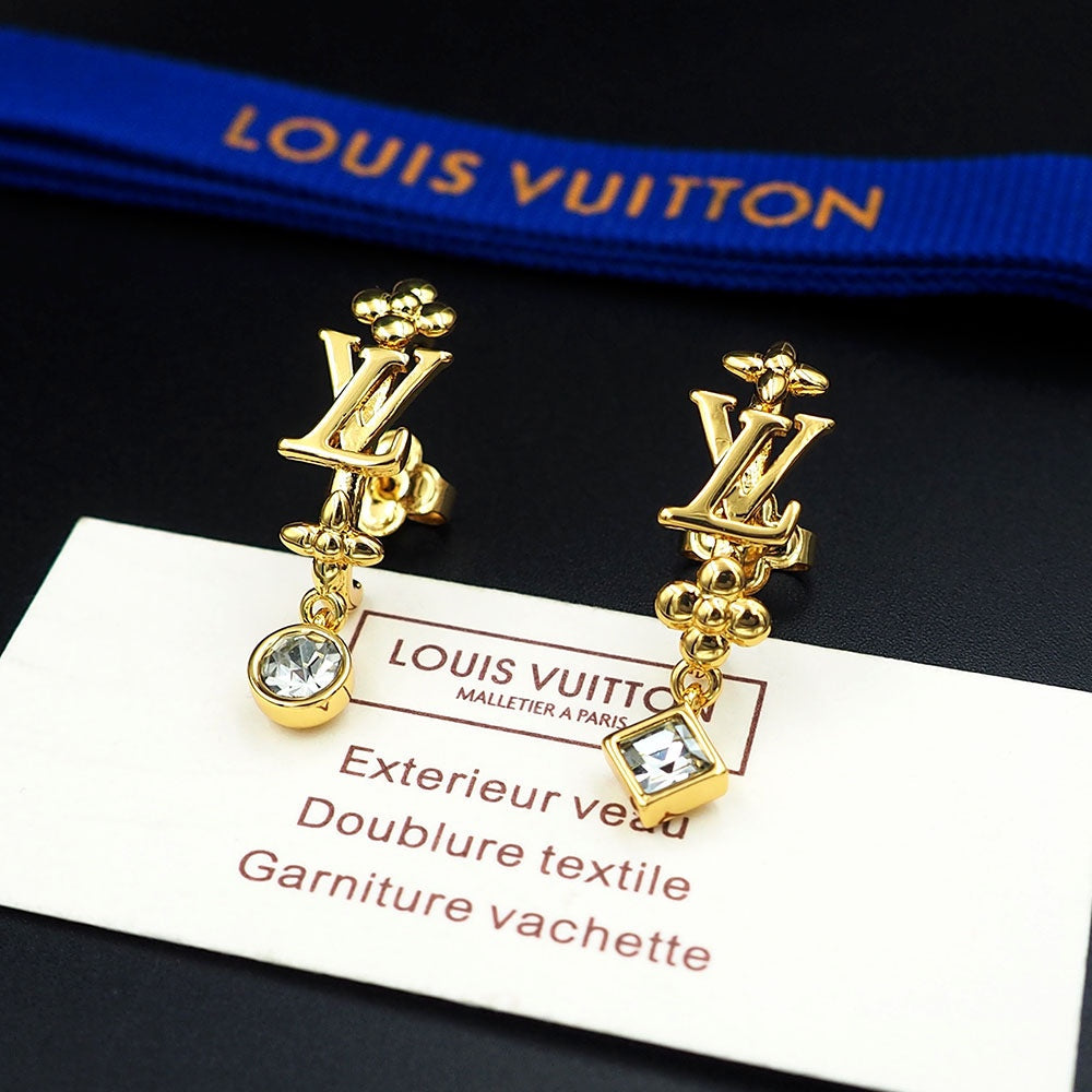 Louis Vuitton In the Sky 18K Gold Earrings