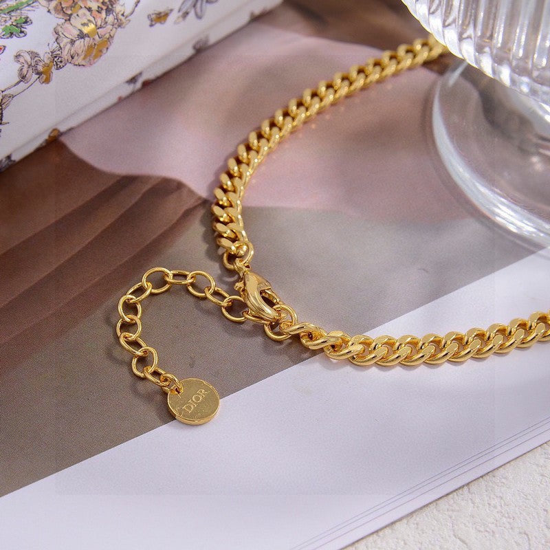 Dior Petit Pearl 18K Gold Necklace