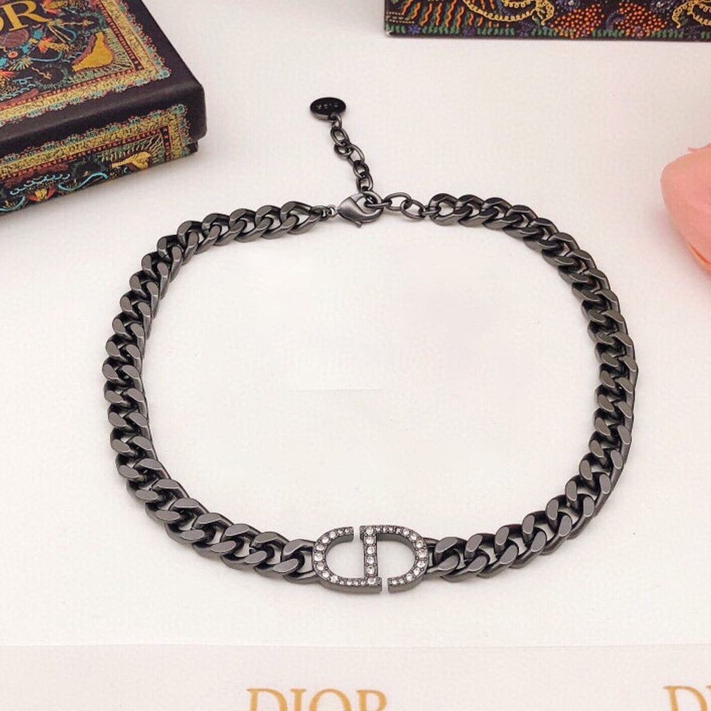 Dior 30 Montaigne Black 18K Gold Necklace