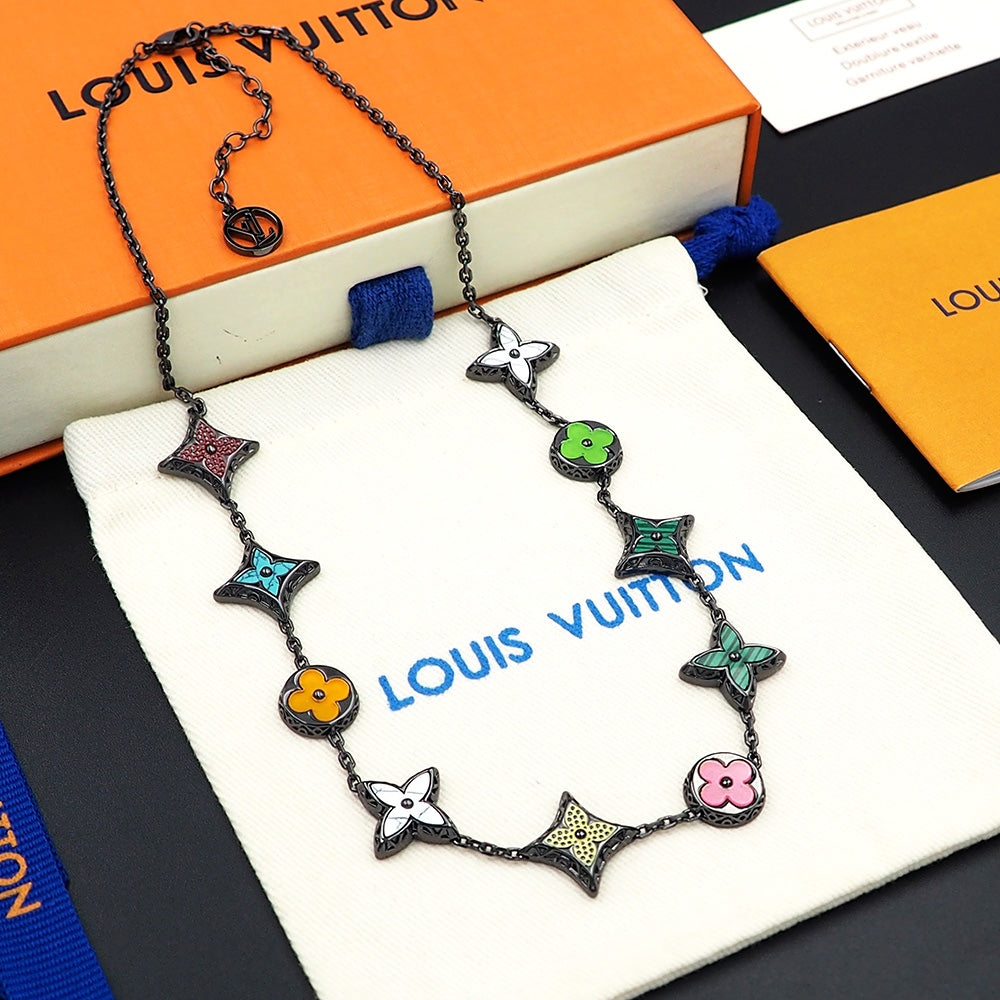 Louis Vuitton MNG Big Party 18K Gold Necklace