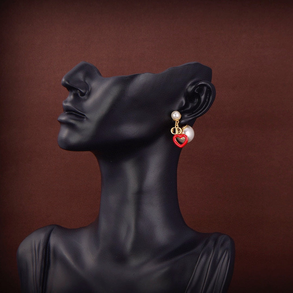 Dior Heart Valentine 18K Gold Earrings