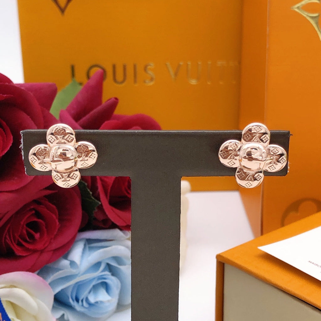 Louis Vuitton Vivienne 18K Gold Earrings