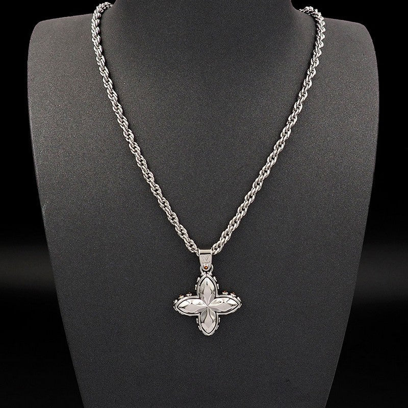 Louis Vuitton Flower Studs 18K Gold Necklace