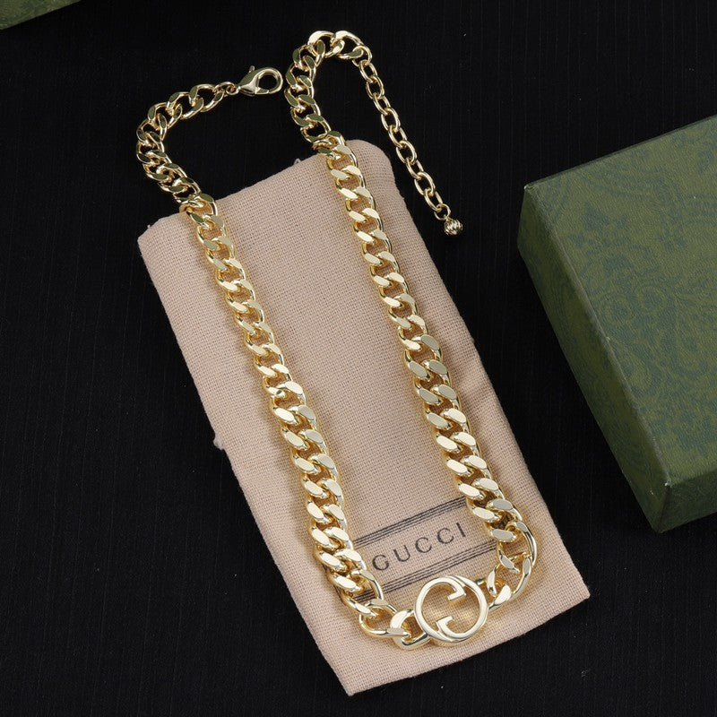 Gucci Double Chain 18K Gold Necklace