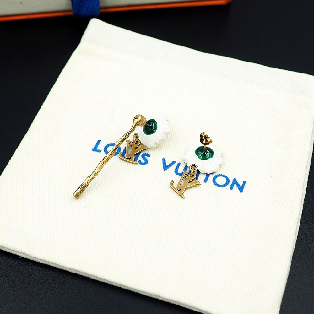 Louis Vuitton Gardening 18K Gold Earrings