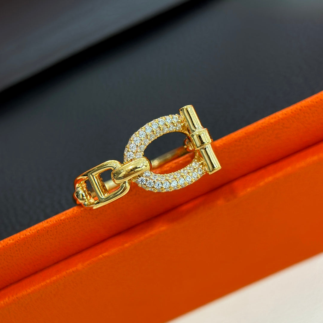 Hermes Adage 18K Gold Ring