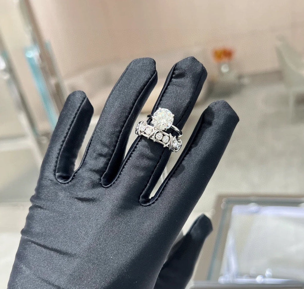 Tiffany Schlumberger Eighteen Stone 18K Gold Ring