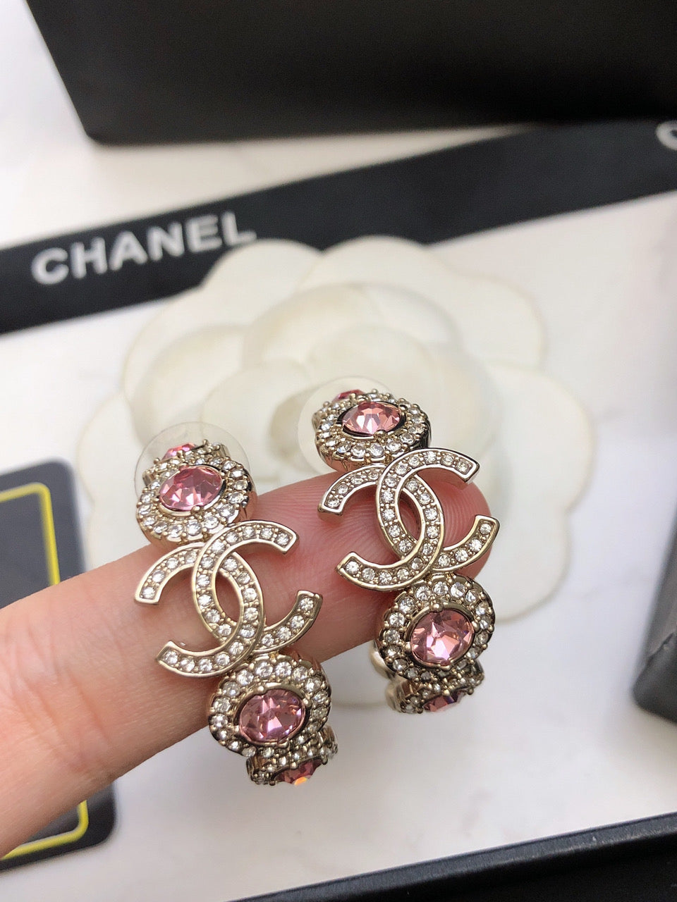 Chanel Flowers 18K Gold Earrings