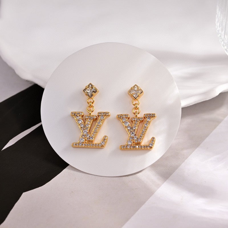 Louis Vuitton Lady 18K Gold Earrings