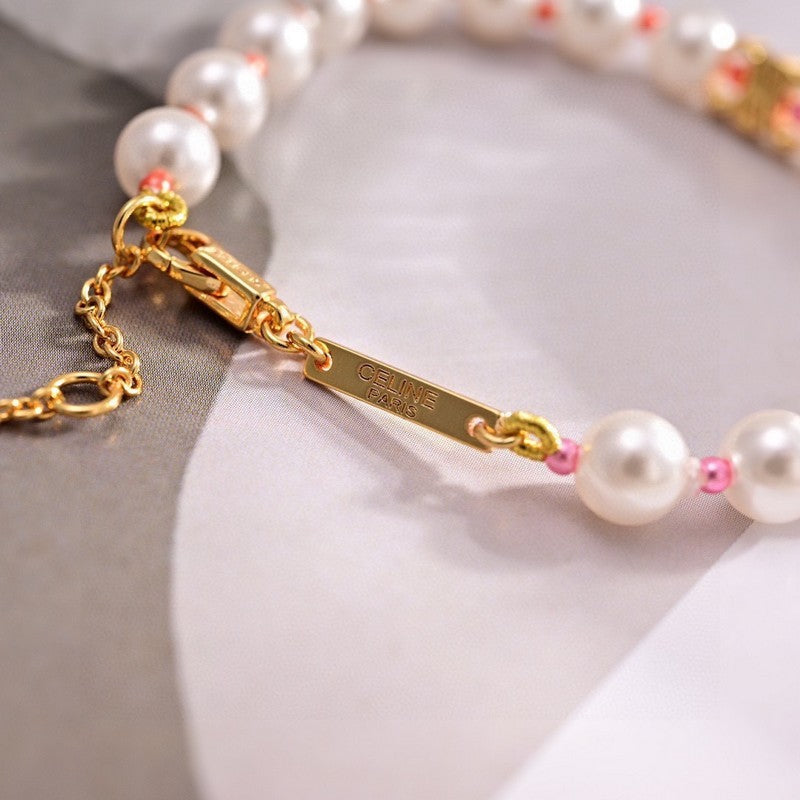 Celine Plage Pearl 18K Gold Necklace