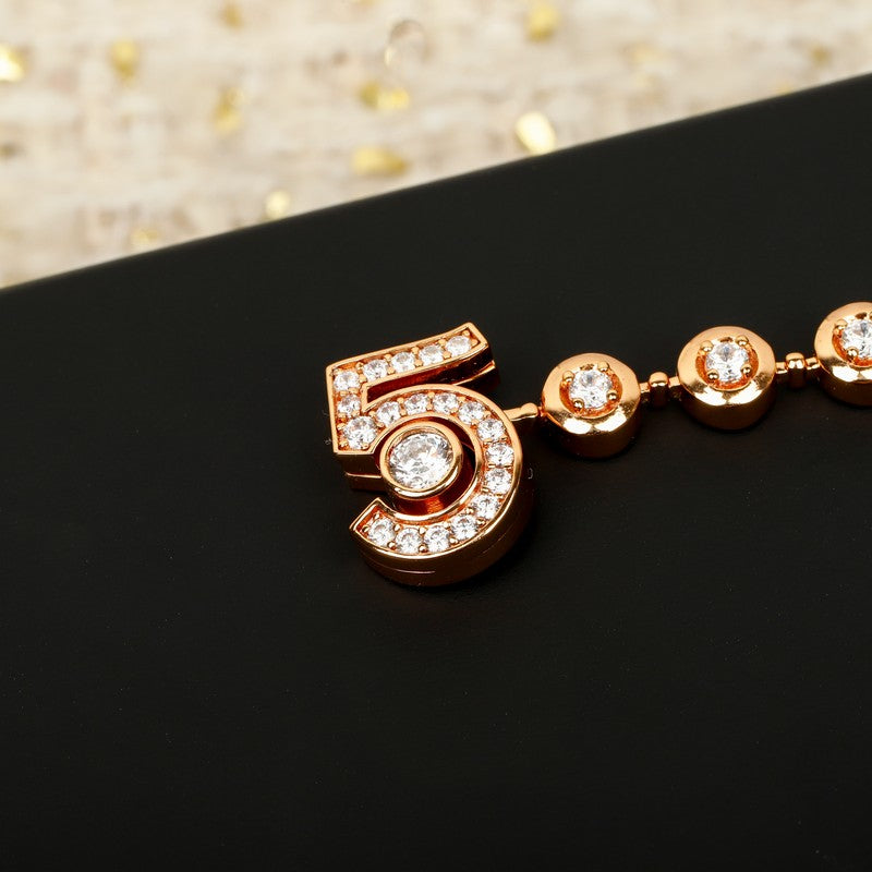 Chanel NO.5 Diamond Gold 18K Gold Bracelet