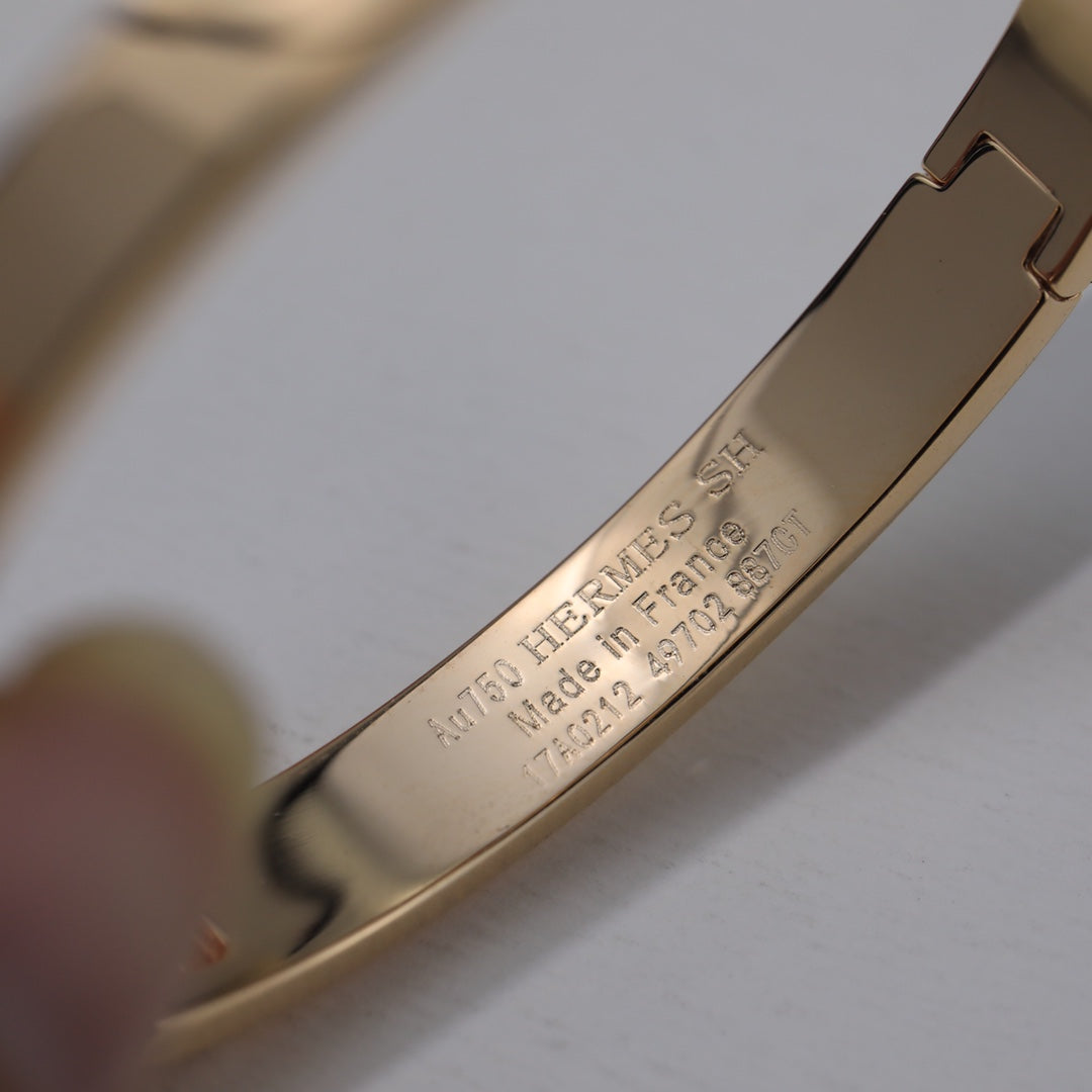 Hermes Diamonds 18K Gold Bracelet