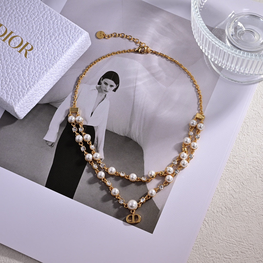Dior Petit Treasure 18K Gold Necklace