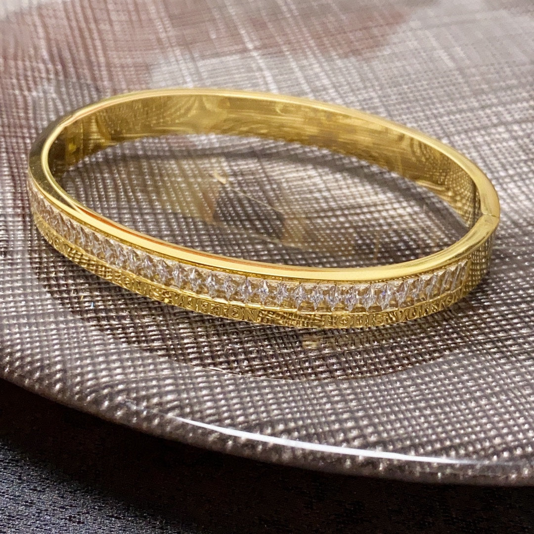 Louis Vuitton Crystals 18K Gold Bracelet