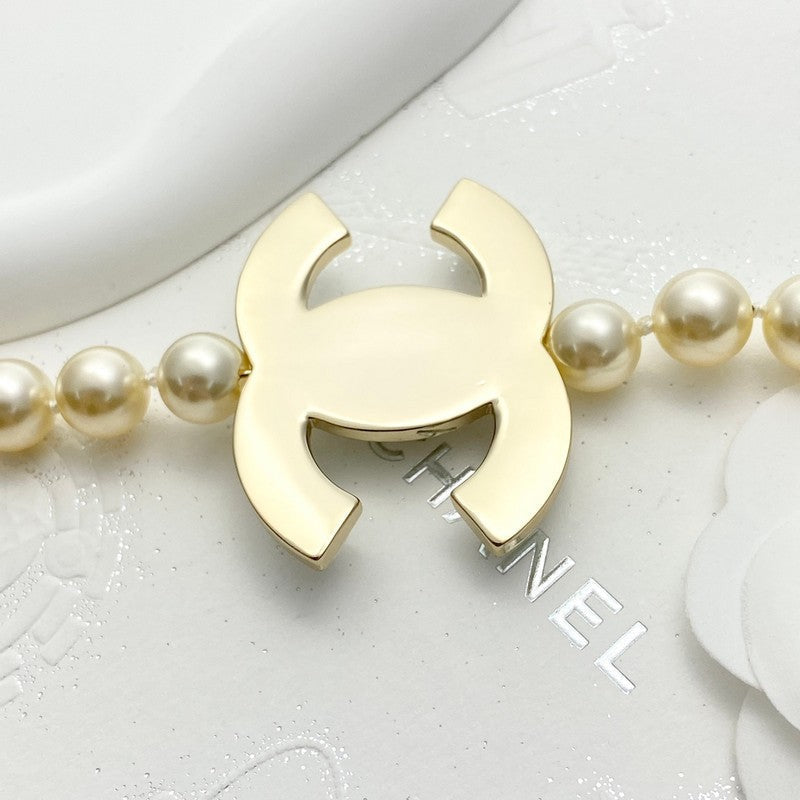 Chanel Pearl Chain 18K Gold Necklace